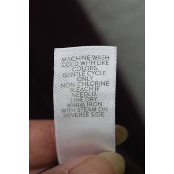 J. Jill Long Sleeve Button Up Blouse-Size 2X-Purple - Picture 7 of 10